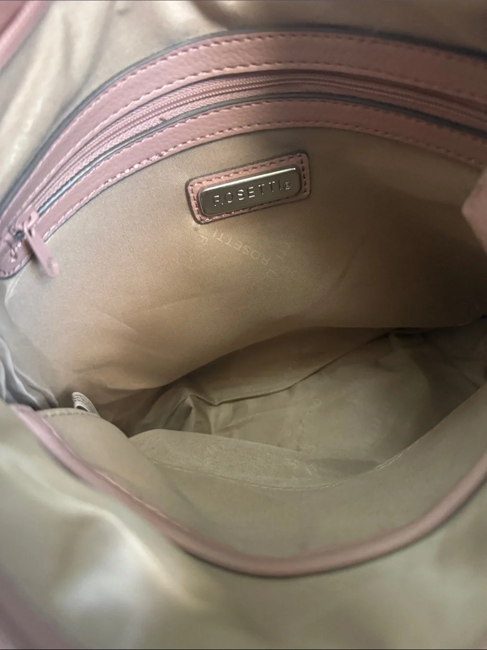 Rosetti Blush Pink Floral Embossed Crossbody Bag